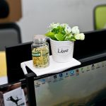 1pc Office Storage Rack Clip Computer Screen Table Desk Accessories Organizer for Cosmetics Shelf Home Office Organizer - Image 3